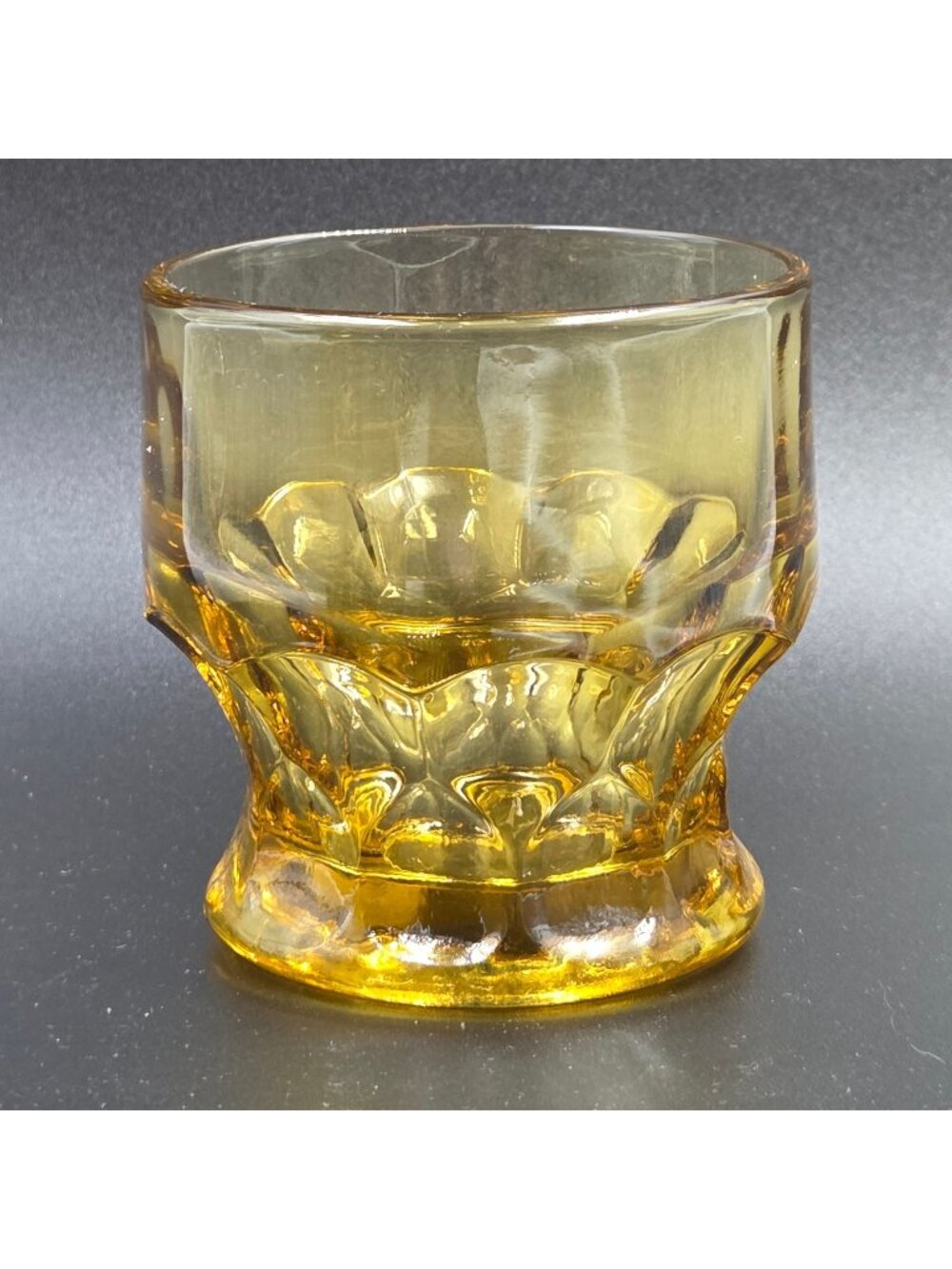Anchor Hocking Georgian Amber Topaz Set of 4 Flat Tumbler